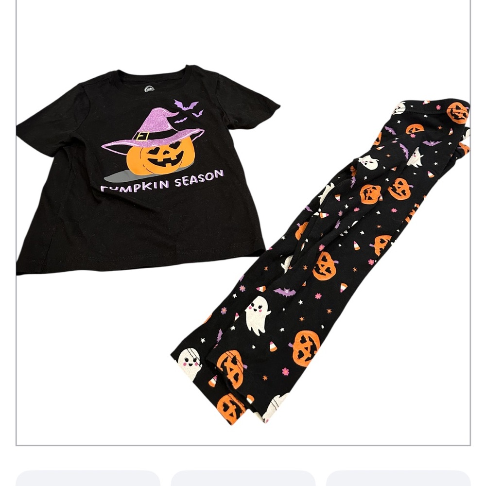 Wonder Nation Pumpkin Season Kids Costume Set - Black and Purple